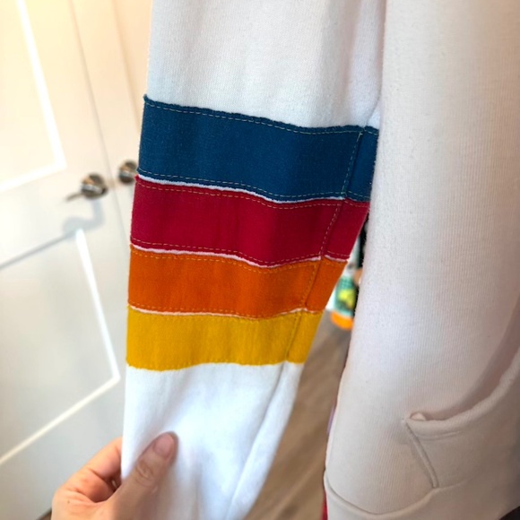 Aviator Nation White Rainbow Hoodie - X-Small (RARE) - Picture 6 of 16